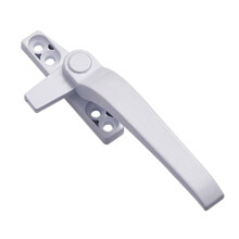 White Right Aluminum Alloy Window Handle with Lock, Durable Replacement for Home Windows and Doors