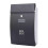 Wall Mount Locking Mailbox with Secure Keyed Lock, Rustproof Steel, Large Capacity, European Design 1