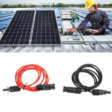 2m 12AWG Solar Panel Lead Red Black