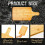 Eco-Friendly Bamboo Chopping Board for Kitchen with Handle - Ideal for Pizza, Bread, Steak S 3
