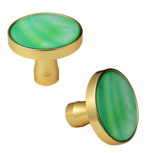 Mother of Pearl Cabinet Knobs and Abalone Shell Drawer Pulls, Elegant Gold Handle, Decorative Hardware Set