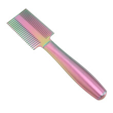 Colorful Dense Teeth Grooming Comb 77g 22x4.8cm
