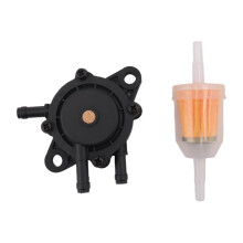 Fuel Pump for 17HP-25 Small Engine Lawn Mower Tractor, Gas Vacuum Fuel Pump with Fuel Filter for Briggs & Stratton