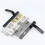 White Aluminum Alloy Mailbox Lock Handle 85+30 Single Point Door Handle for Secure Access 3