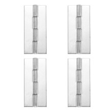 4 Pack Weldable Stainless Steel Hinges 304 Heavy Duty Metal Gate Butt Hinges for Trailer Doors Rust‑Resistant Build