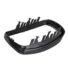 Car Black Rearview Mirror Cover Shell Side Mirror Caps with Frame Replacement for E53 X5 2000-2006