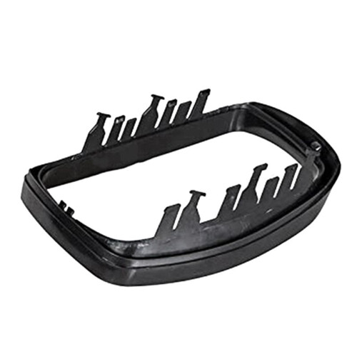 Car Black Rearview Mirror Cover Shell Side Mirror Caps with Frame Replacement for  E53 X5 2000-2006