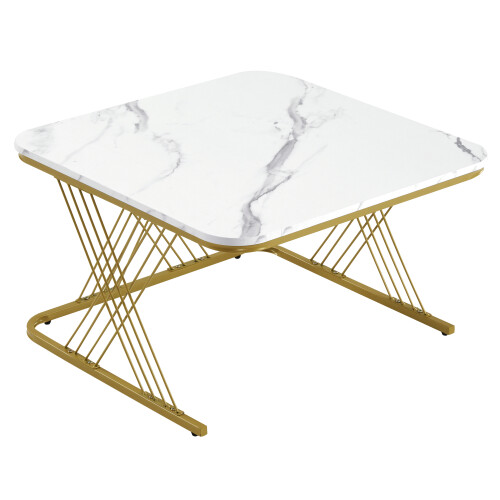 Nest of 2 Tables,Square Coffee Table Set 1
