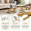 Nest of 2 Tables,Square Coffee Table Set 4