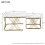 Nest of 2 Tables,Square Coffee Table Set 6