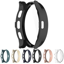 Case for Garmin Venu 3 with Tempered Glass Screen Protector, Full Coverage Hard PC Protective Cover Black