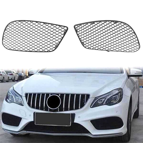 Car Front Grille Grill Lower Bumper Fog Light Cover Trim for   E-Class W207 E200 E300 2013 - 2016 2