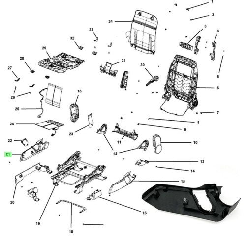 Front   ,Outer Guard,1RW62XDVAB for  Compass  2007-2017 for  Caliber