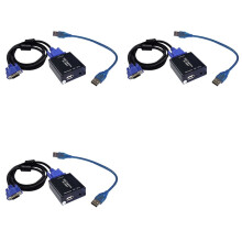 3X VGA-zu-USB-Adapter-Konverter mit Audio- und Video-Capture-Karte, 1080P, Ohne Laufwerk, Hochauflösende Bildqualität