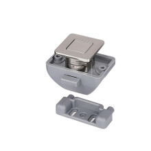 5Pcs RV Drawer Locks 26mm Satin Nickel Keyless Push Lock Set for Camper Cabinet Doors