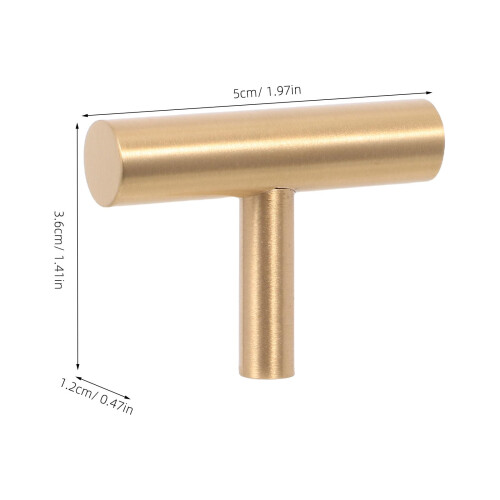 2pcs Solid Brass Drawer Handles and Cabinet Pulls – Minimalist Copper Style, Scratch‑Resistant Finish 1