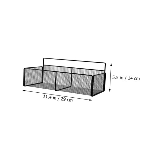 Rustproof Bathroom Wall Shelf Organizer with Hooks for Kitchen or Bathroom Storage Rack Black 2