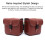 PU Saddlebags 250x120x240mm Capacity Black/Brown 6