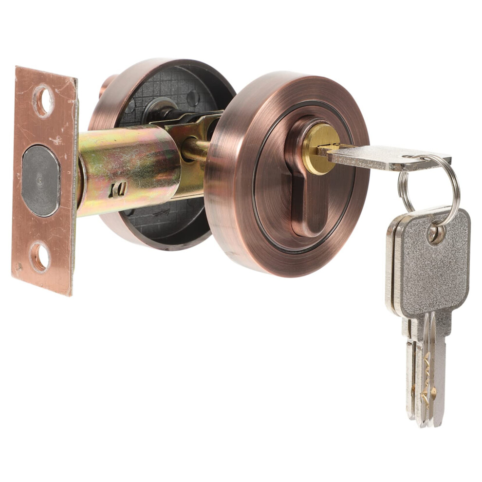 Single Cylinder Deadbolt Lock Dual Keyed Security Zinc Alloy For Exterior And Bedroom Doors 9073542865292