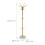 Coat Rack with Umbrella Stand, 16 Hooks, Marble Base 4