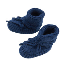 Prewalker Crib Shoes for Baby First Walking Shoes-Deep Blue