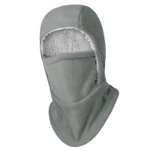 Windproof Fleece Balaclava for Men and Women Full-Light Gray