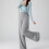 Lightweight Breathable Maternity Pants Elastic-flower gray XL 6