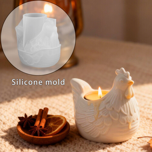 2Pcs Chick Figure Silicone Mold Easter Candle Silicone Mold For 1