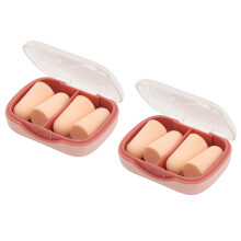 Foam Earplugs 4 Pairs One Size White Breathable