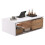 Coffee table with 360°Rotating drawer 6