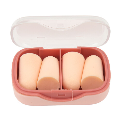 Foam Earplugs 4 Pairs One Size White Breathable 1