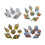 7Pcs Various Shape Dices Different Number of-copper foil blue 2