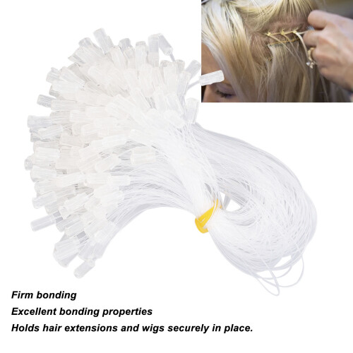 200pcs Transparent Hair Extensions Fish Line 2
