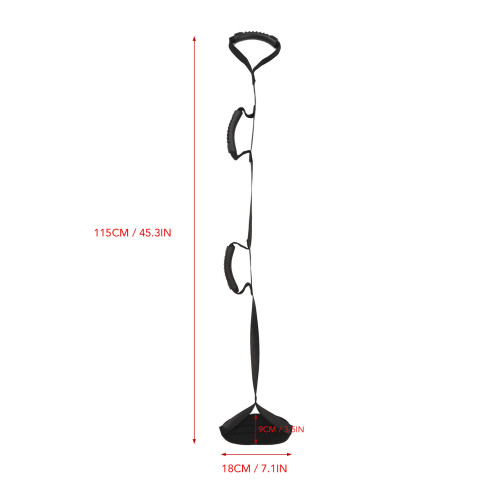 Long Leg Lifter Strap, Padded Handgrips, Oxford 1