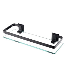 Bathroom Glass Shelf Wall Mounted Storage Rack Tempered Glass Organizer for Toiletries and Home