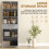 Homcom HOMCOM Kitchen Cupboard Storage Cabinet Adjustable Shelves, Glass Door, Grey 4