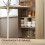 Homcom HOMCOM Folding Dining Table, Kitchen Table with Shelves Oak Wood Effect 5