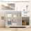 Homcom HOMCOM Sideboard with Soft-Close Doors, Modern Storage Cabinet White 3