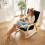 Homcom HOMCOM Comfortable Relax Rocking Chair with High Back, Black 7