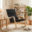 Homcom HOMCOM Comfortable Relax Rocking Chair with High Back, Black 8