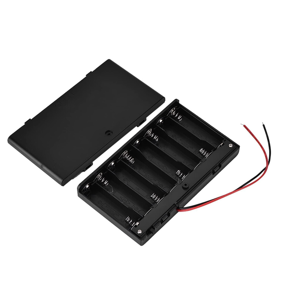 8 Aa Battery Holder With Switch, 12V Power Output Case Box With Wire Leads For Diy Electronics 9771547719939