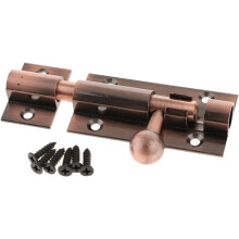 Heavy Duty Door Latch 5inch Copper Finish Slide Bolt Lock for Gate and Door Secure Reinforcement
