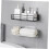 2pcs Bathroom Wall Shelves, Durable Iron Floating Shelf Set for SpaceSaving Bathroom Organization 2
