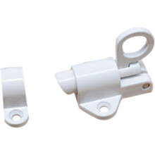 Heavy Duty Door Deadbolt Lock Aluminum Alloy Gate Slide Bolt Latch with Smooth Quiet Operation White