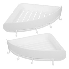 Bathroom Corner Shelf Wall Mounted Shower Organizer, Space Saving Rack for Toiletries and Cosmetics