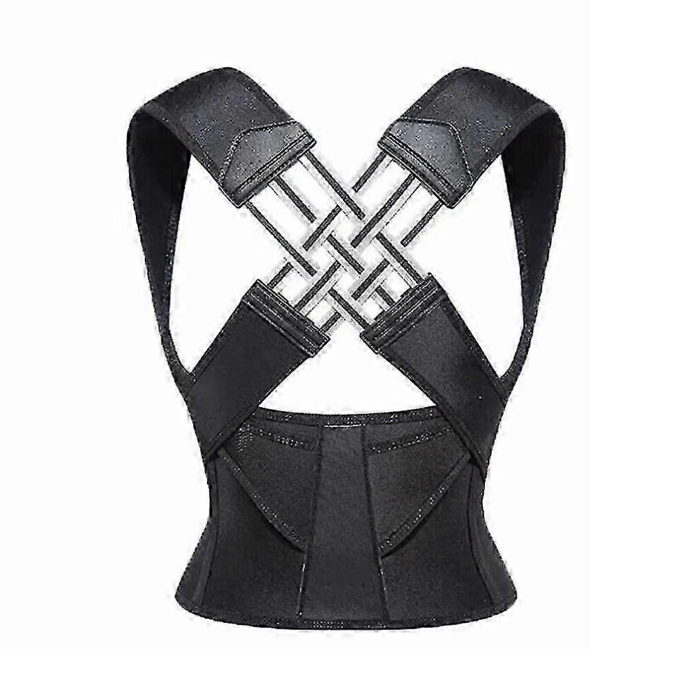 (XXL) 2024 Adjustable Posture Corrector for Back Pain Relief, Lumbar & Shoulder Support Belt