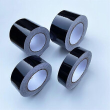 (Glossy Black, 10x300 CM) 3-10CM Glossy Black Vinyl Stripes Chrome Delete Trim Film