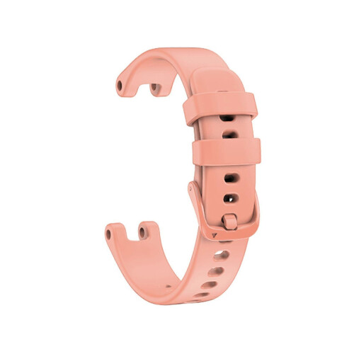 (Pink) Garmin Lily White Silicone Watch Band