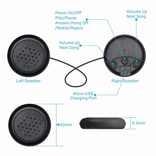 (Fox) Cuffie Bluetooth con archetto per bambini (2024) per dormire 2