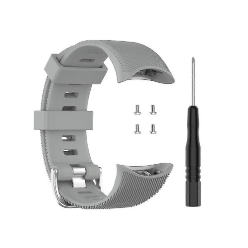 (gray strap) Garmin Forerunner 45/45s Silicone Replacement Watch Band Strap